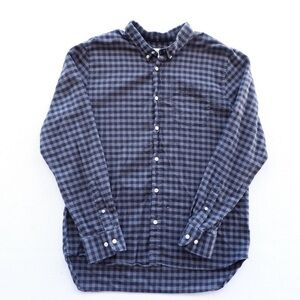 Flint And Tinder Mens Flannel Size XL Long Sleeve Button Down Shirt Black Plaid